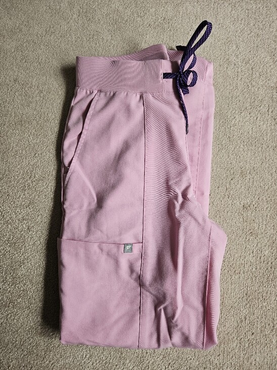 Fabletics Pants - Fabletics Marshmallow Pink On-Call Scrub Joggers- XS